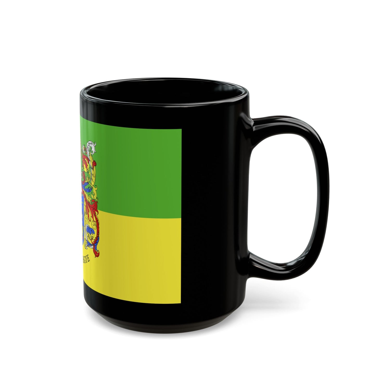 Flag of Somogy County Hungary - Black Coffee Mug-The Sticker Space