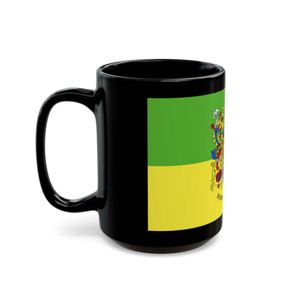 Flag of Somogy County Hungary - Black Coffee Mug-The Sticker Space