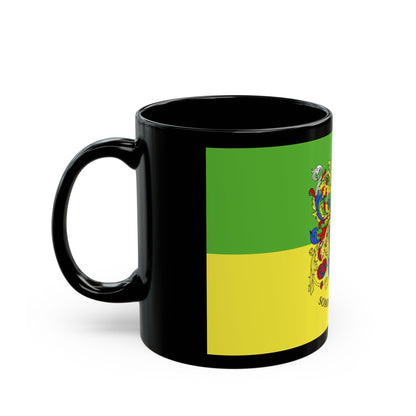 Flag of Somogy County Hungary - Black Coffee Mug-The Sticker Space