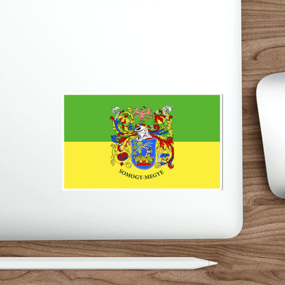 Flag of Somogy County Hungary STICKER Vinyl Die-Cut Decal-The Sticker Space