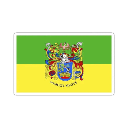 Flag of Somogy County Hungary STICKER Vinyl Die-Cut Decal 5 Inch - The Sticker Space