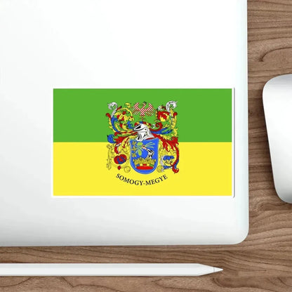 Flag of Somogy County Hungary STICKER Vinyl Die-Cut Decal - The Sticker Space