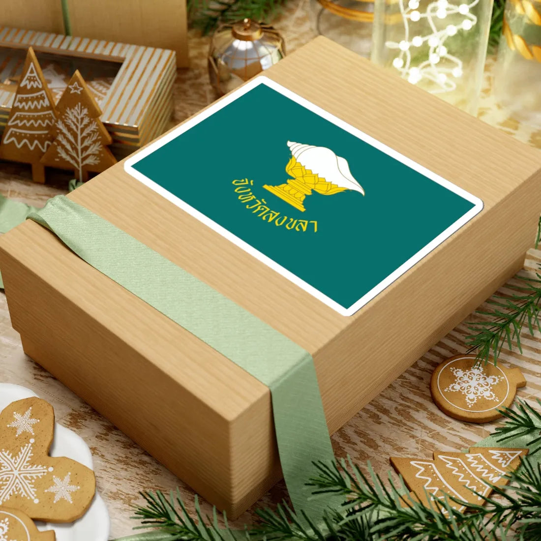 Flag of Songkhla (Thailand) STICKER Vinyl Kiss-Cut Decal - The Sticker Space