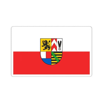 Flag of Sonneberg Germany - STICKER Vinyl Kiss-Cut Decal 6 Inch White - The Sticker Space