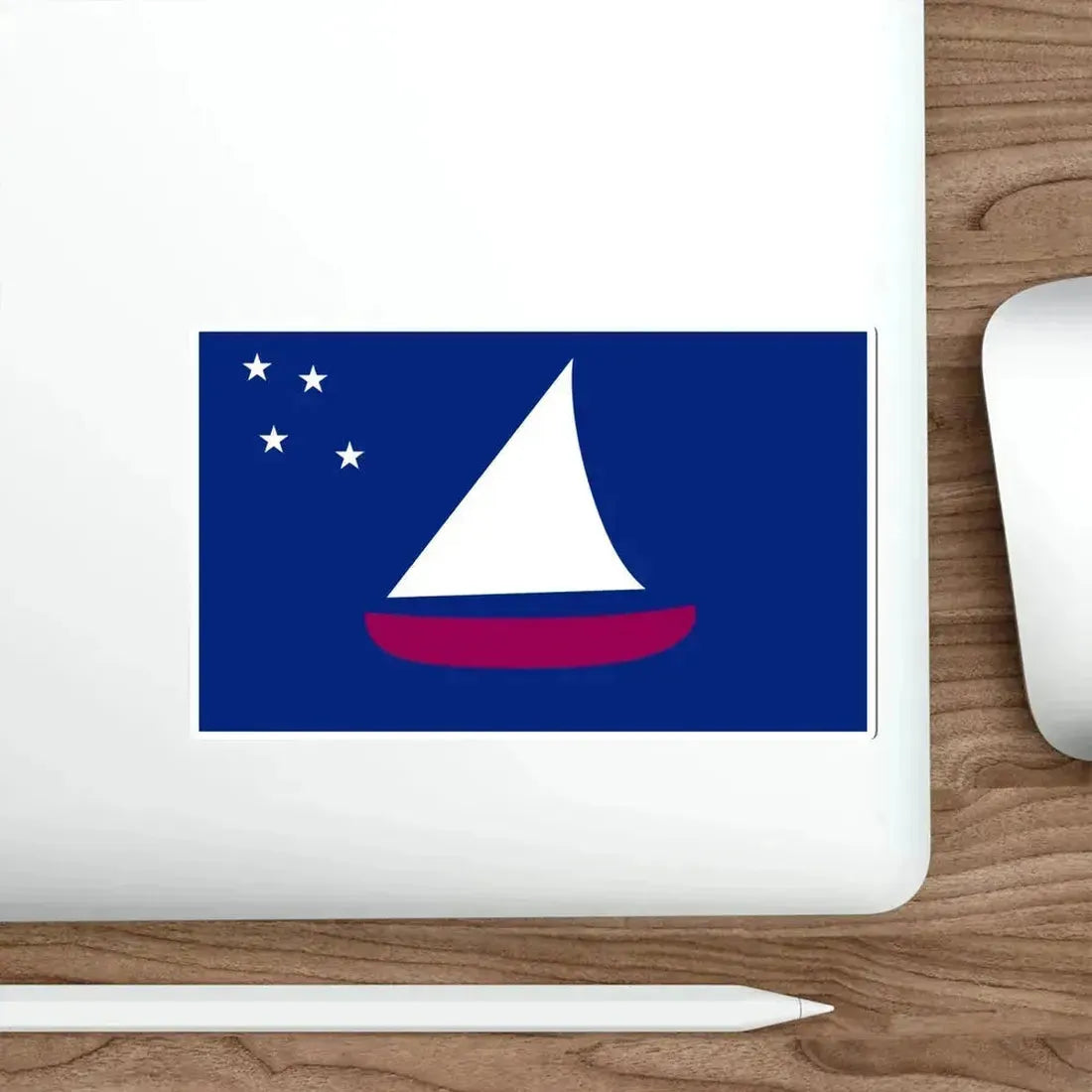 Flag of Sonsorol Palau STICKER Vinyl Die-Cut Decal - The Sticker Space