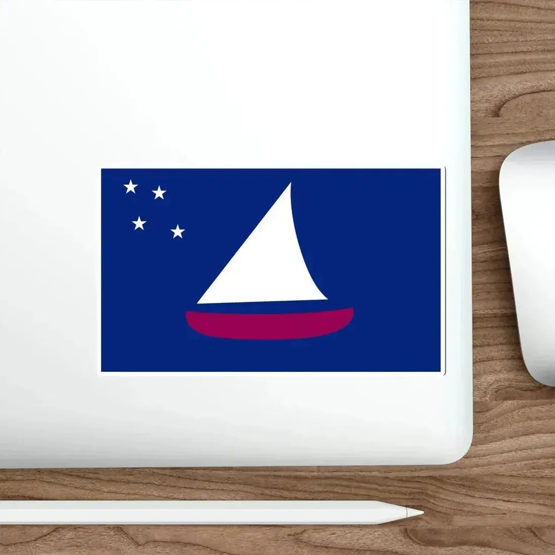 Flag of Sonsorol Palau STICKER Vinyl Die-Cut Decal - The Sticker Space