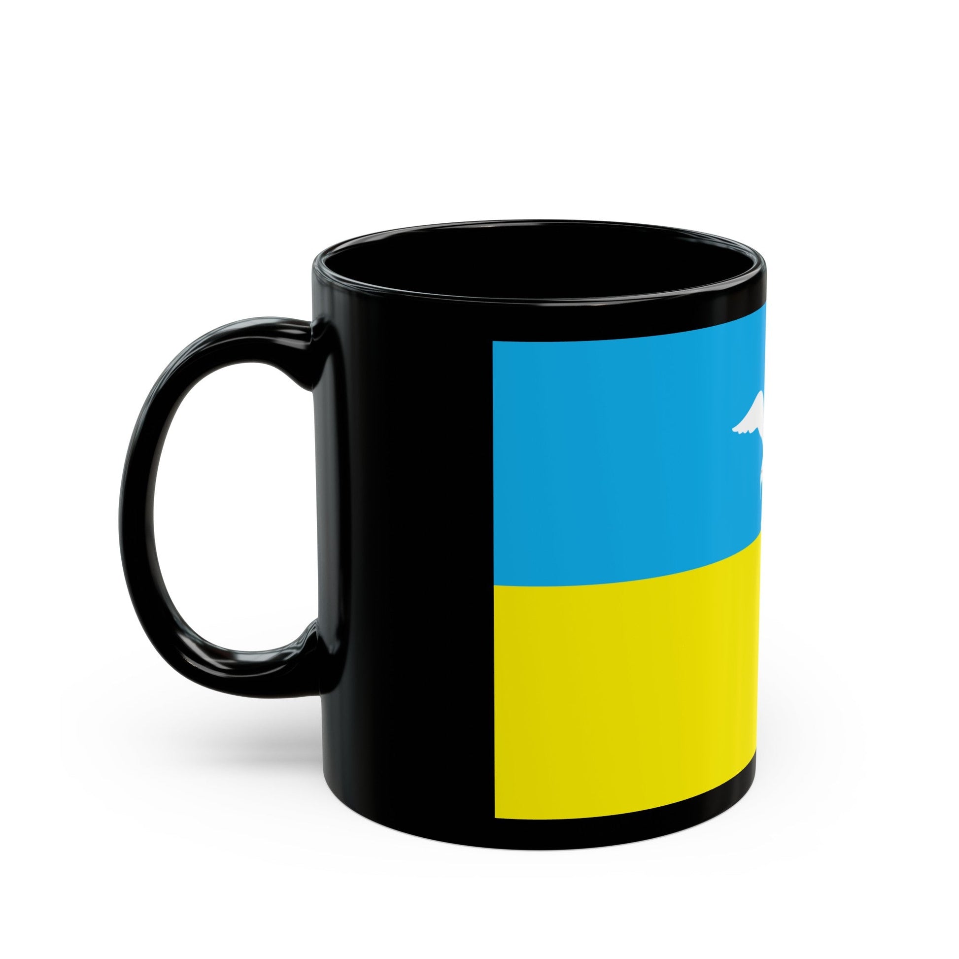 Flag of Sopot Poland - Black Coffee Mug-The Sticker Space