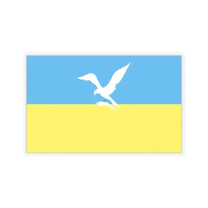 Flag of Sopot Poland - STICKER Vinyl Kiss-Cut Decal 2 Inch Transparent - The Sticker Space