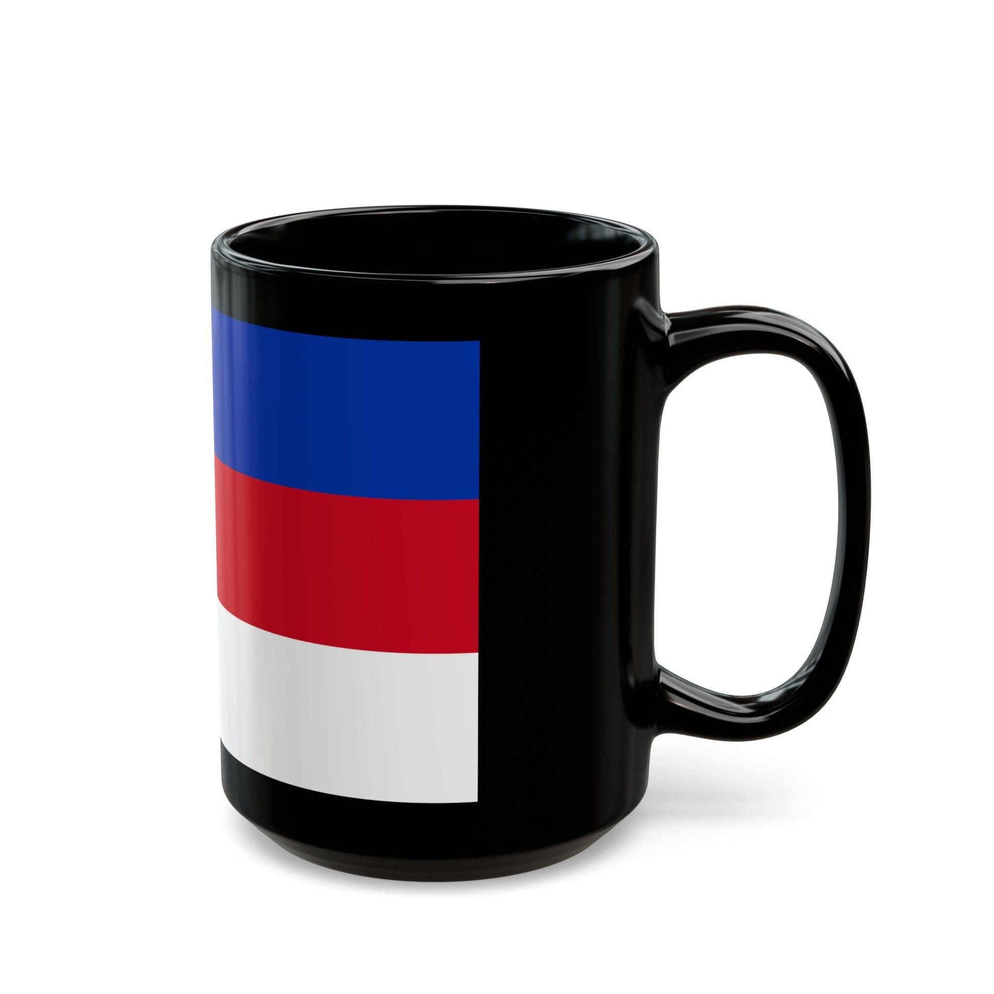 Flag of Sorbs Germany - Black Coffee Mug-The Sticker Space