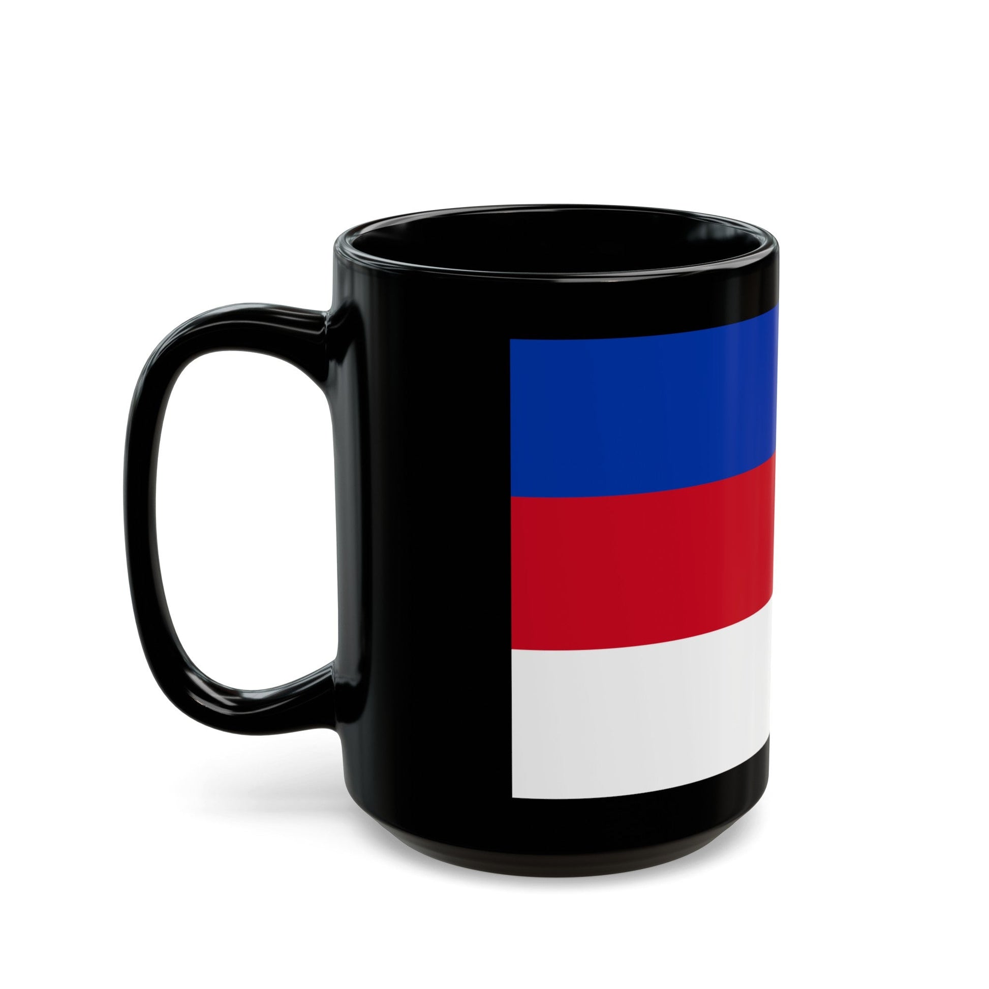 Flag of Sorbs Germany - Black Coffee Mug-The Sticker Space