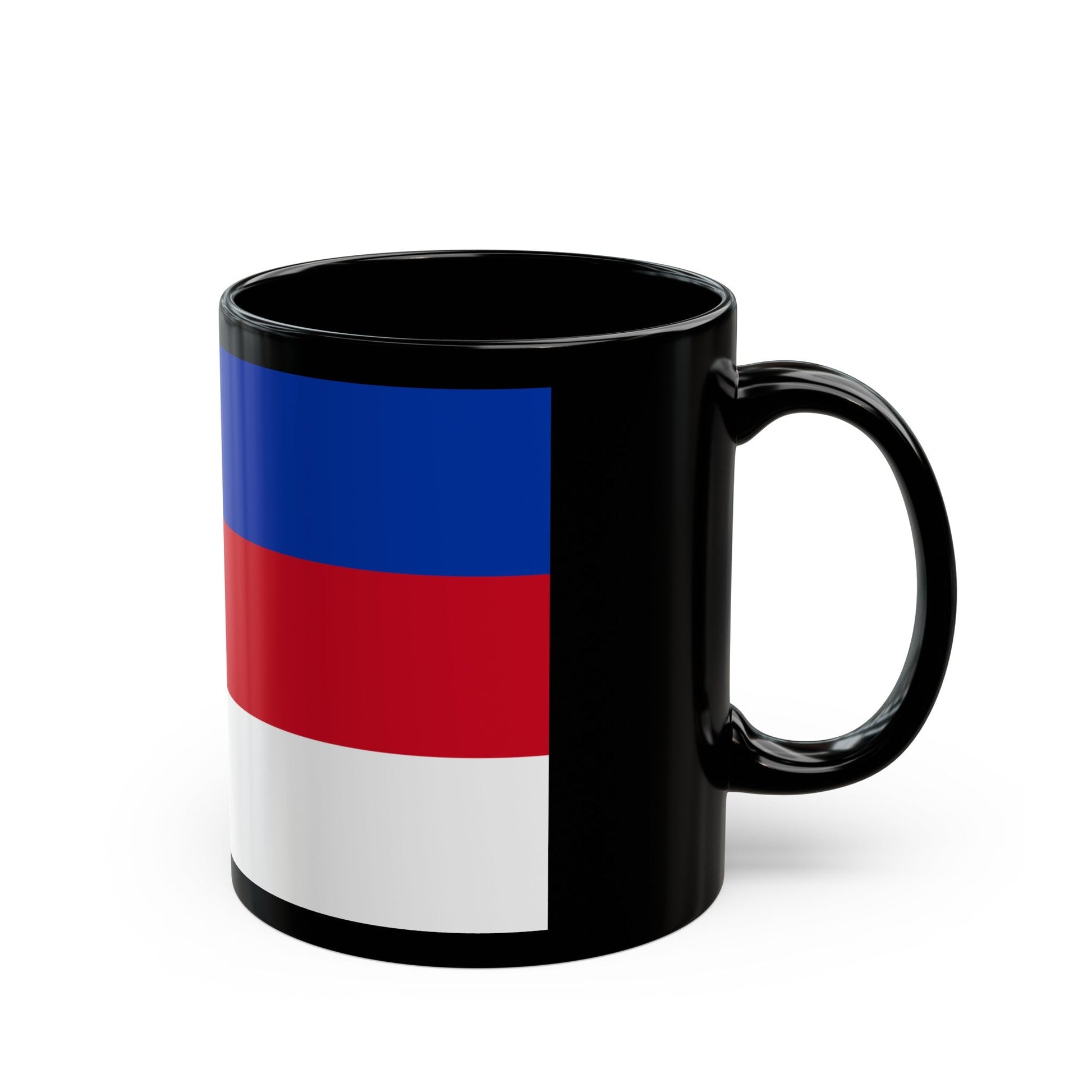 Flag of Sorbs Germany - Black Coffee Mug-The Sticker Space