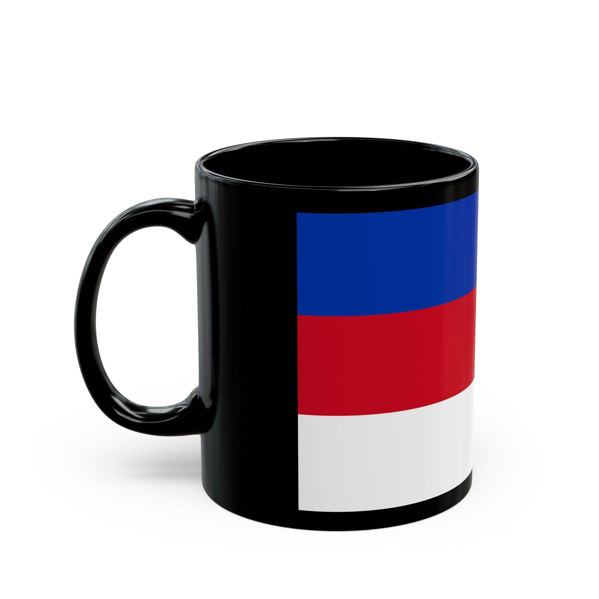 Flag of Sorbs Germany - Black Coffee Mug-The Sticker Space