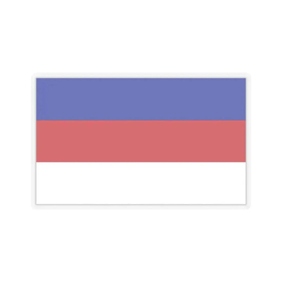 Flag of Sorbs Germany - STICKER Vinyl Kiss-Cut Decal 2 Inch Transparent - The Sticker Space