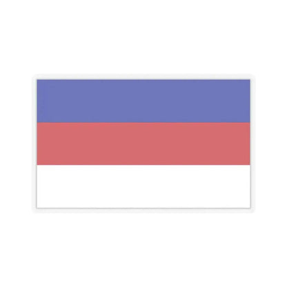 Flag of Sorbs Germany - STICKER Vinyl Kiss-Cut Decal 2 Inch Transparent - The Sticker Space