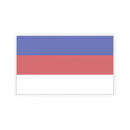 Flag of Sorbs Germany - STICKER Vinyl Kiss-Cut Decal 3 Inch Transparent - The Sticker Space