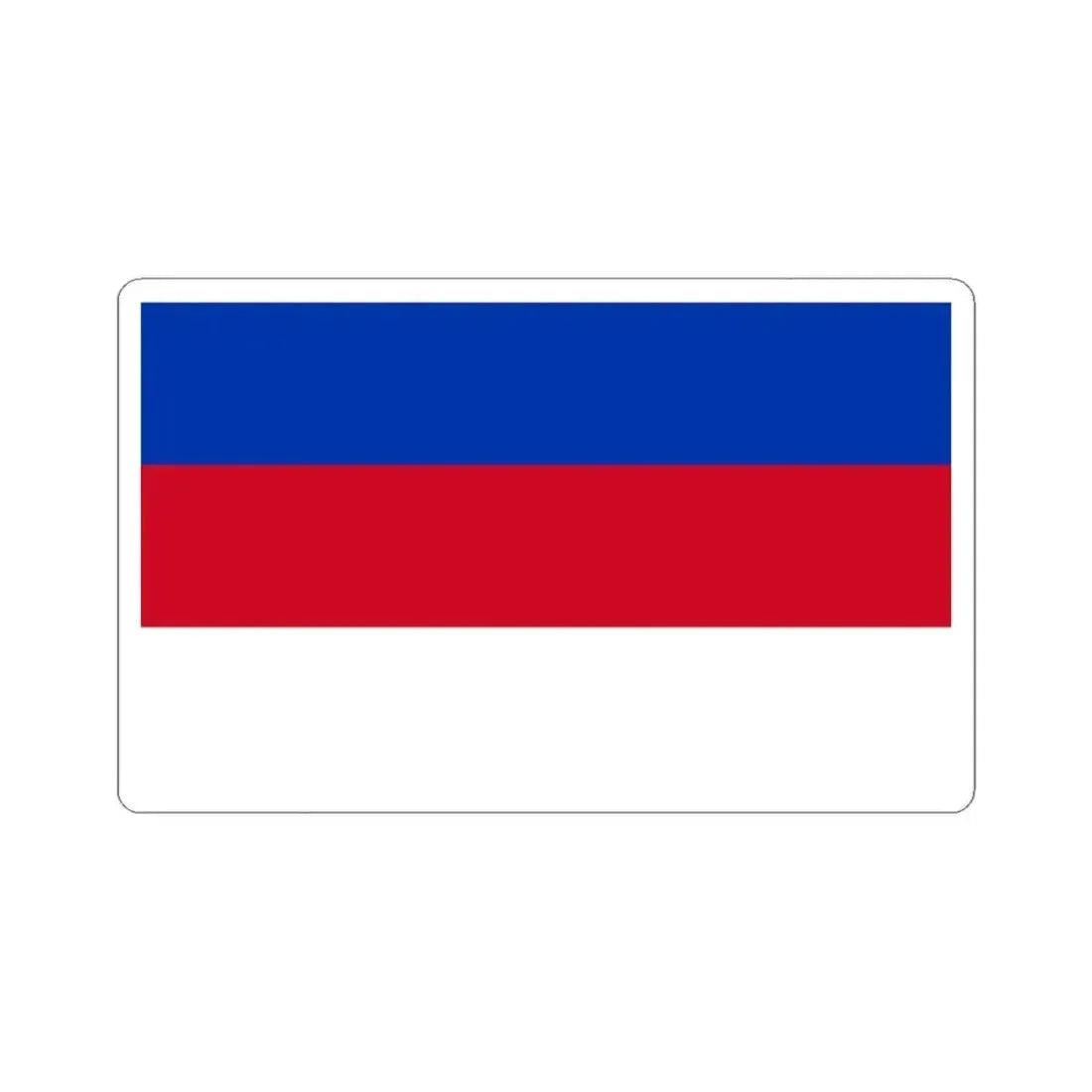 Flag of Sorbs Germany - STICKER Vinyl Kiss-Cut Decal 3 Inch White - The Sticker Space