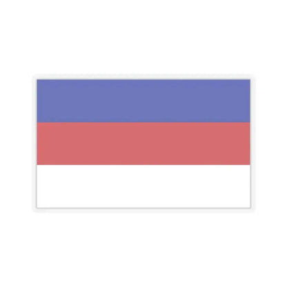 Flag of Sorbs Germany - STICKER Vinyl Kiss-Cut Decal 4 Inch Transparent - The Sticker Space