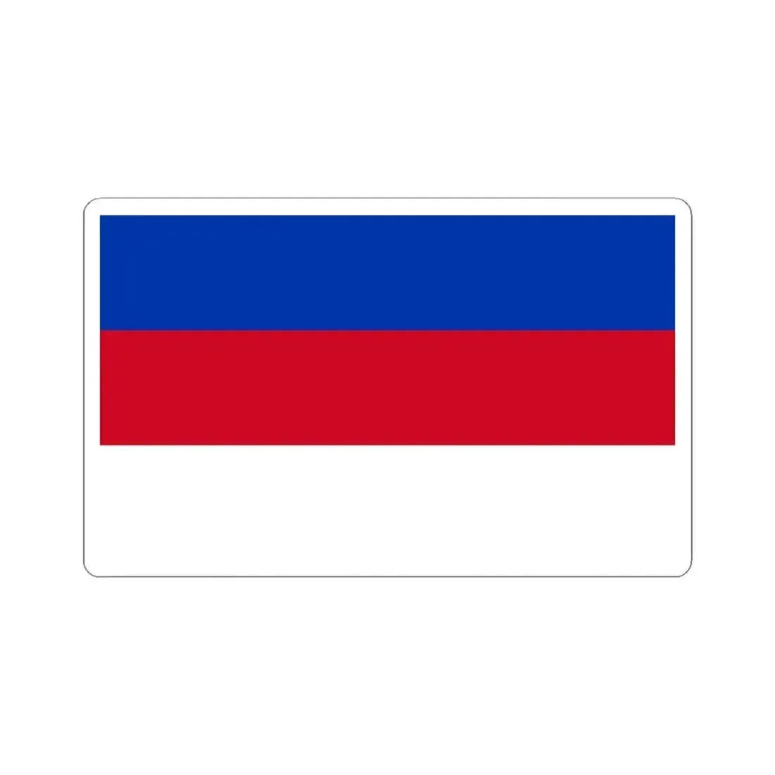 Flag of Sorbs Germany - STICKER Vinyl Kiss-Cut Decal 4 Inch White - The Sticker Space