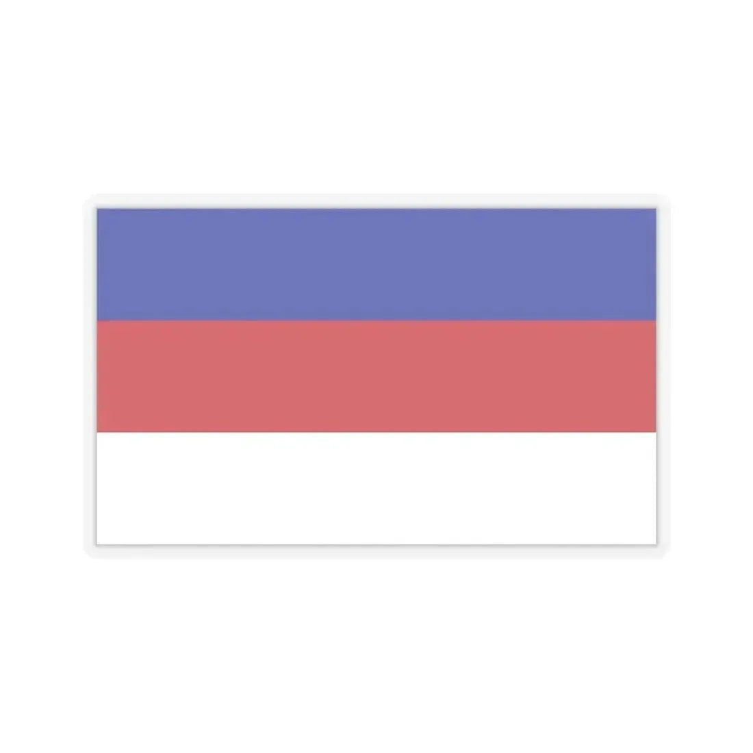 Flag of Sorbs Germany - STICKER Vinyl Kiss-Cut Decal 6 Inch Transparent - The Sticker Space