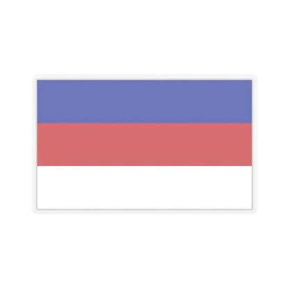 Flag of Sorbs Germany - STICKER Vinyl Kiss-Cut Decal 6 Inch Transparent - The Sticker Space