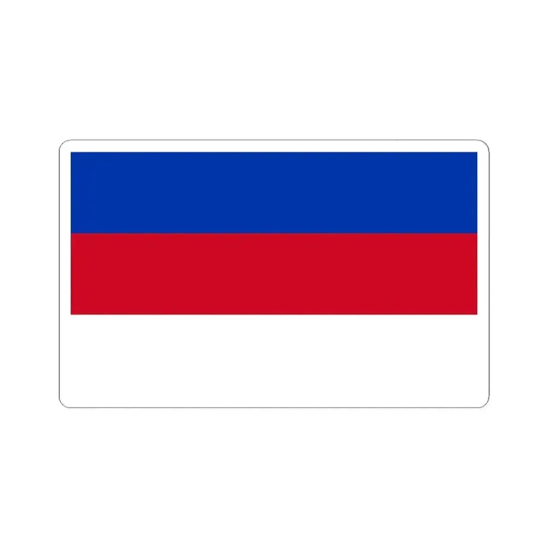 Flag of Sorbs Germany - STICKER Vinyl Kiss-Cut Decal 6 Inch White - The Sticker Space