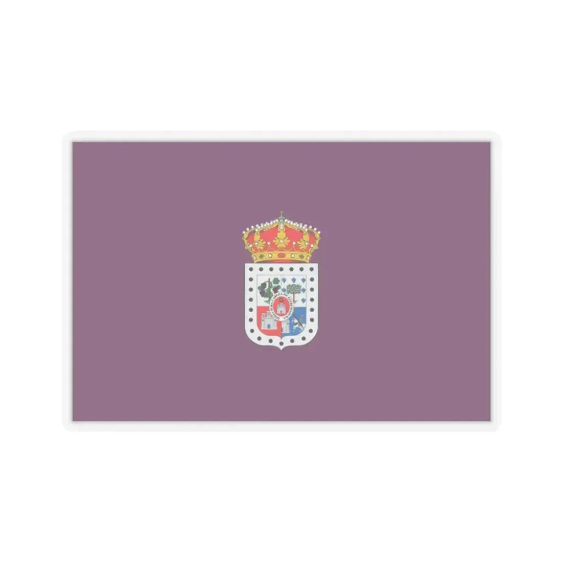 Flag of Soria Spain - STICKER Vinyl Kiss-Cut Decal 2 Inch Transparent - The Sticker Space