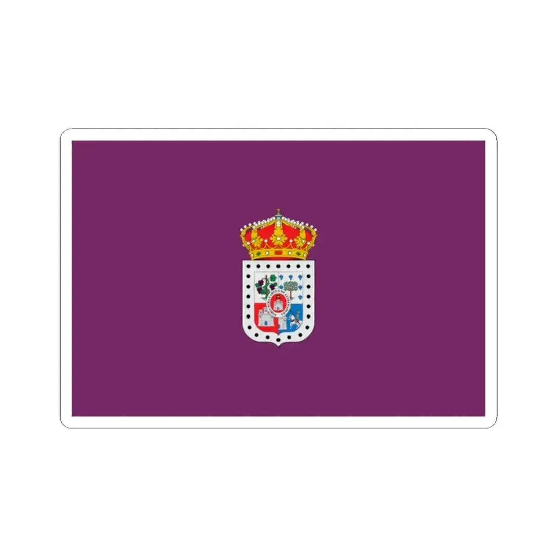 Flag of Soria Spain - STICKER Vinyl Kiss-Cut Decal 2 Inch White - The Sticker Space