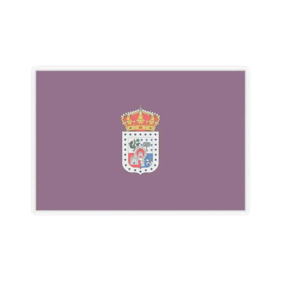 Flag of Soria Spain - STICKER Vinyl Kiss-Cut Decal 4 Inch Transparent - The Sticker Space
