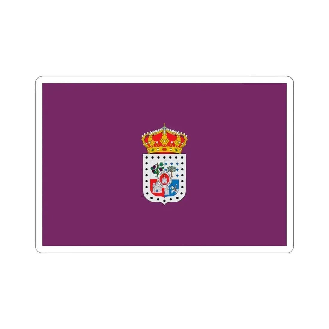 Flag of Soria Spain - STICKER Vinyl Kiss-Cut Decal 4 Inch White - The Sticker Space