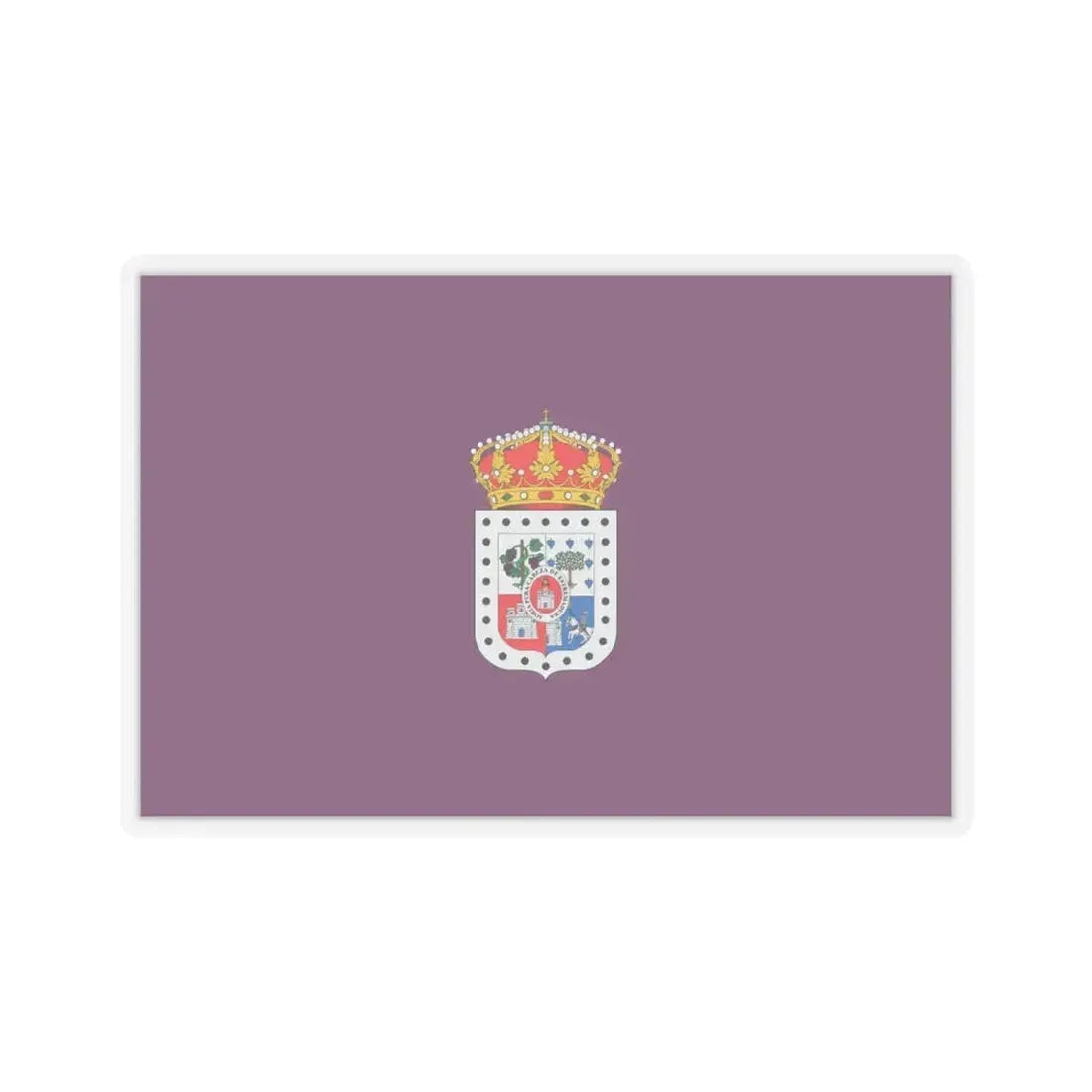 Flag of Soria Spain - STICKER Vinyl Kiss-Cut Decal 6 Inch Transparent - The Sticker Space