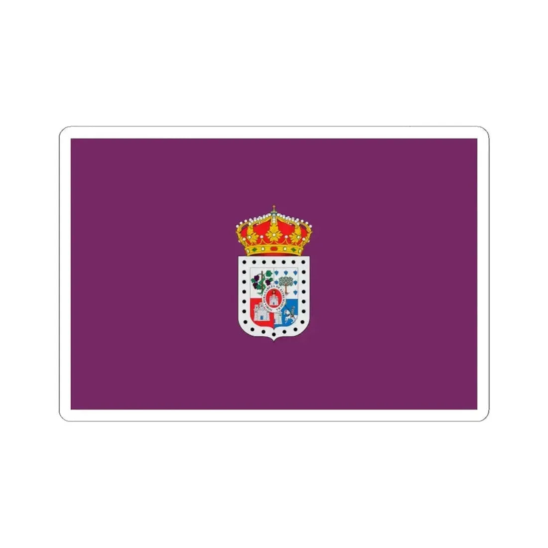 Flag of Soria Spain - STICKER Vinyl Kiss-Cut Decal 6 Inch White - The Sticker Space