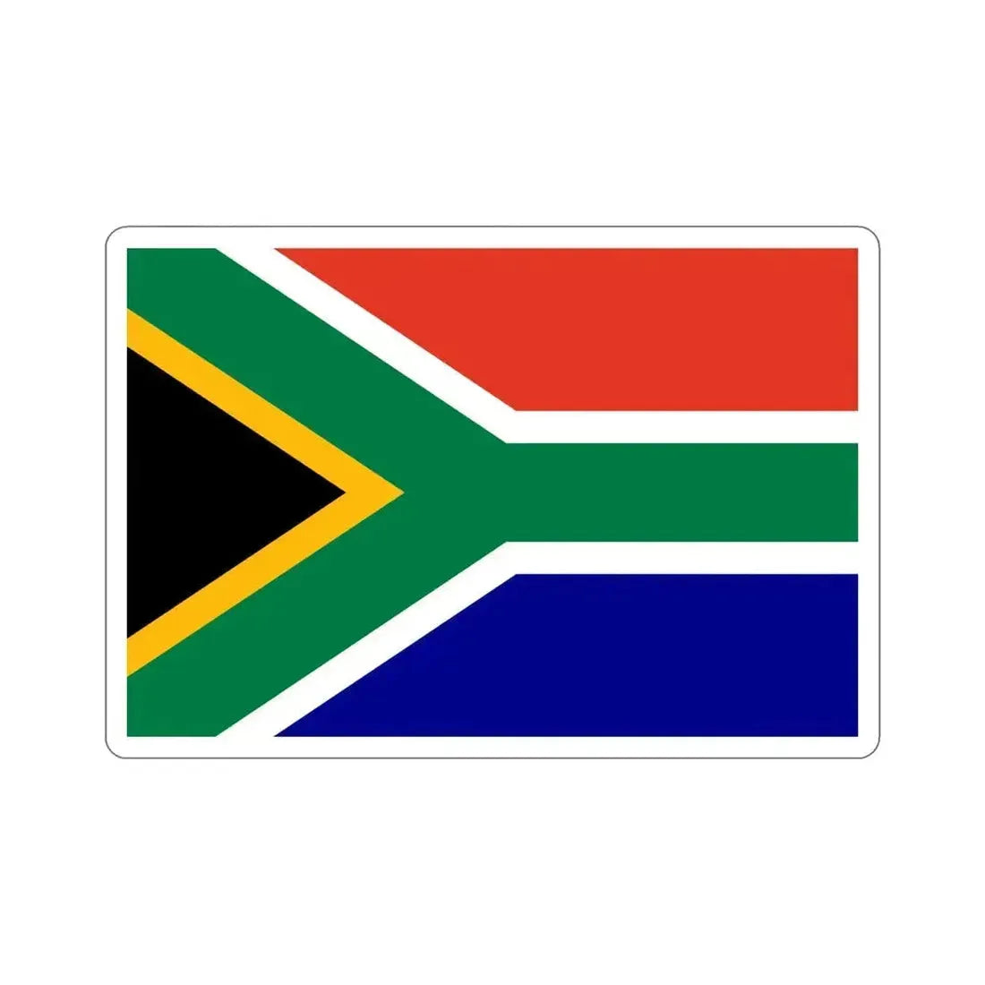 Flag of South Africa STICKER Vinyl Die-Cut Decal 6 Inch - The Sticker Space