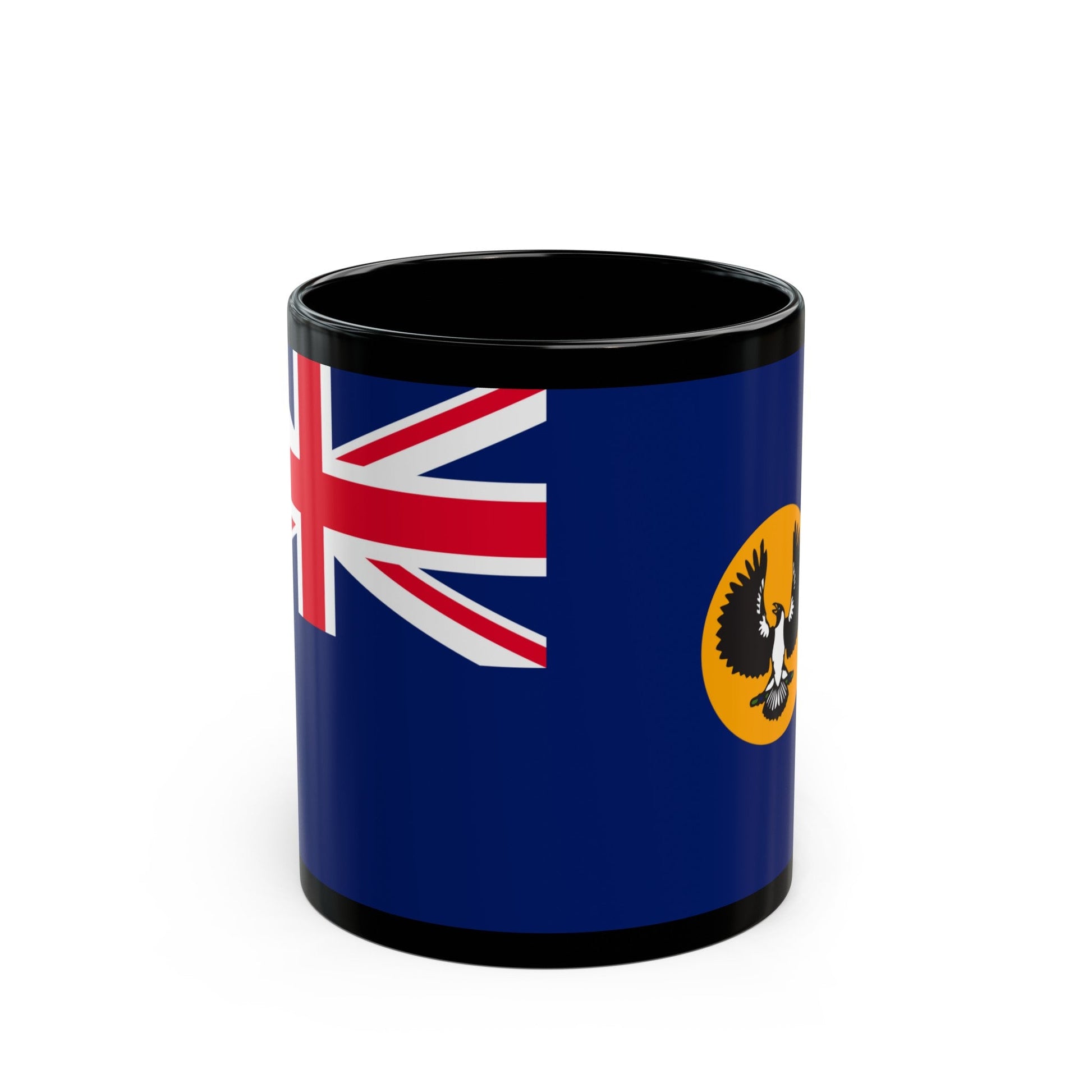 Flag of South Australia - Black Coffee Mug-11oz-The Sticker Space