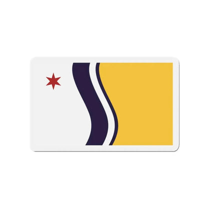 Flag of South Bend Indiana - Refrigerator Magnet 3 Inch - The Sticker Space
