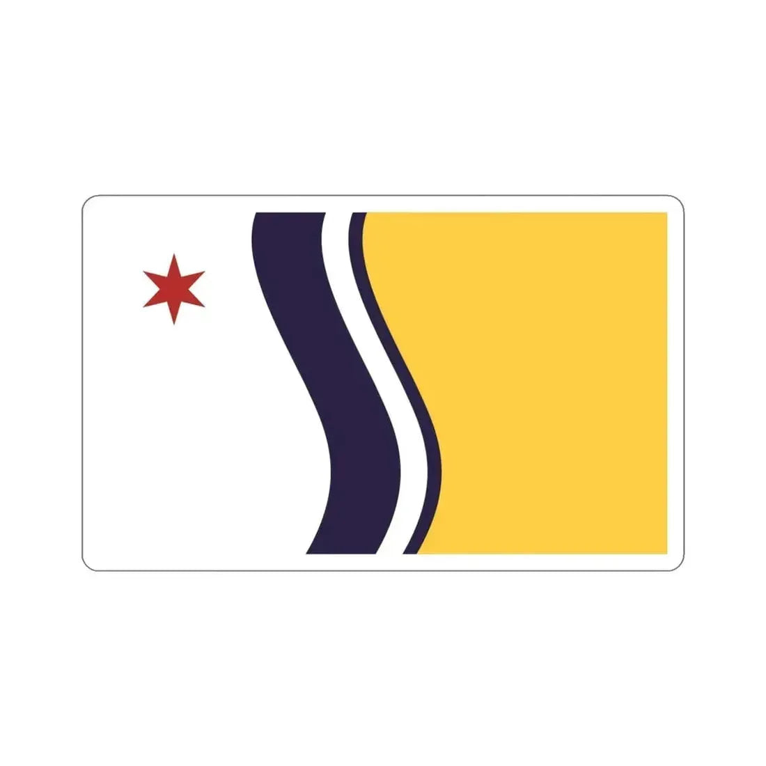 Flag of South Bend Indiana USA STICKER Vinyl Die-Cut Decal - The Sticker Space