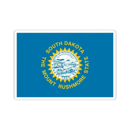 Flag of South Dakota 3-2 (United States) STICKER Vinyl Kiss-Cut Decal 6 Inch White - The Sticker Space