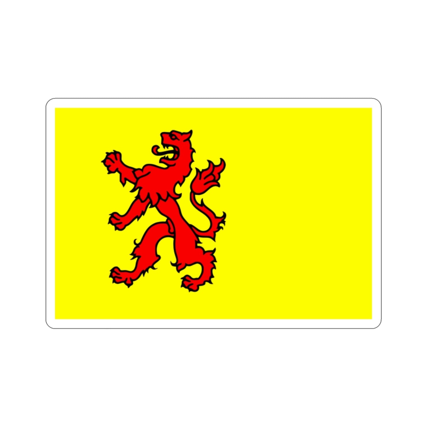 Flag of South Holland Netherlands STICKER Vinyl Die-Cut Decal-2 Inch-The Sticker Space