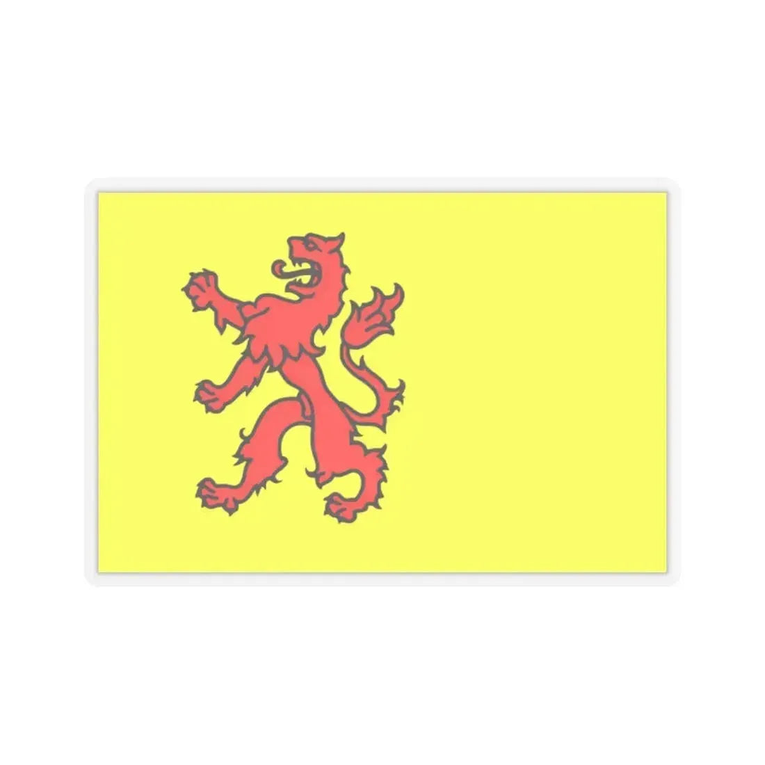 Flag of South Holland Netherlands - STICKER Vinyl Kiss-Cut Decal 2 Inch Transparent - The Sticker Space