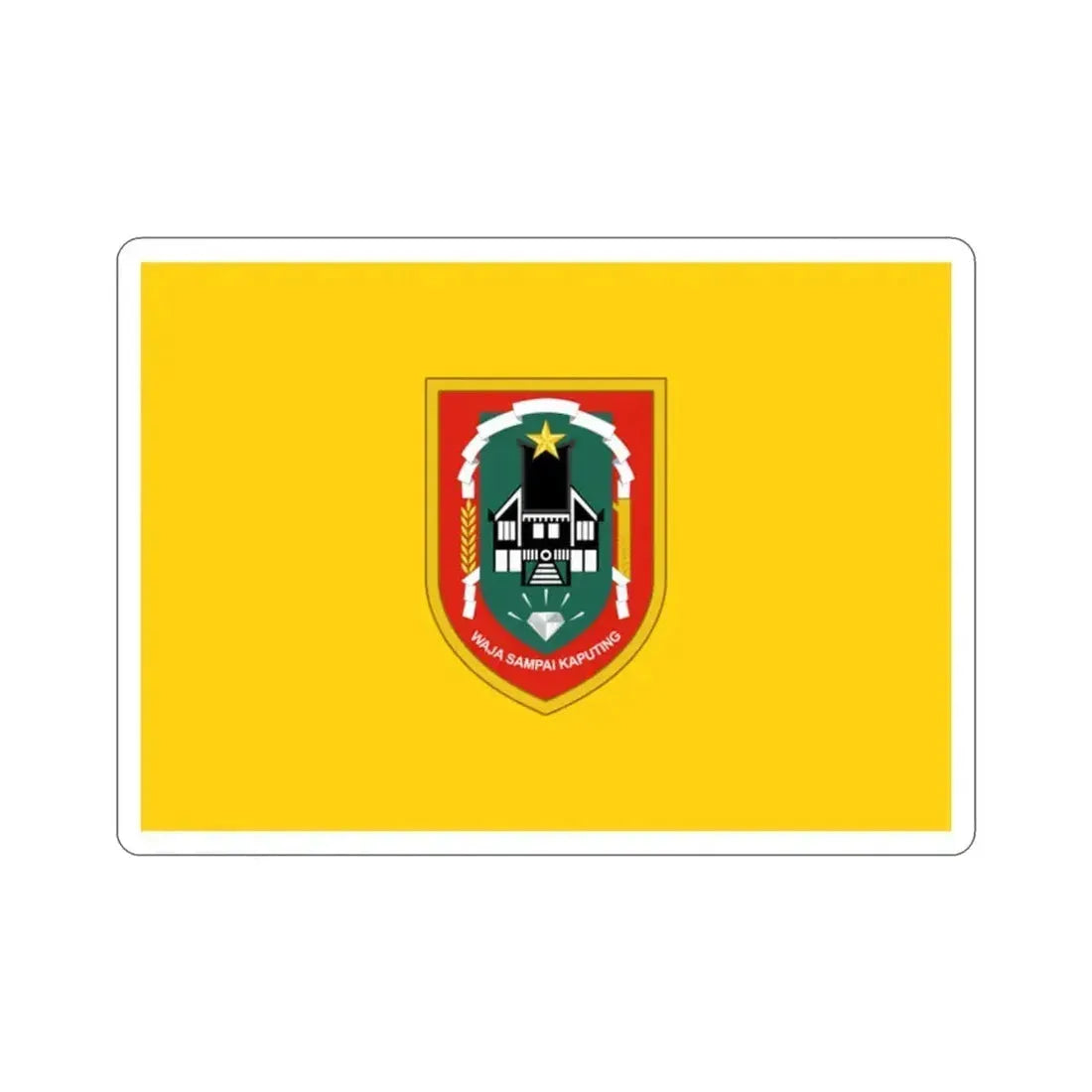 Flag of South Kalimantan Indonesia STICKER Vinyl Die-Cut Decal 2 Inch - The Sticker Space
