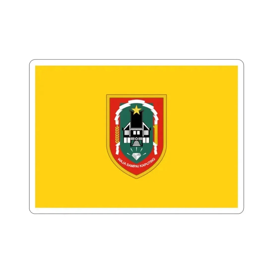 Flag of South Kalimantan Indonesia STICKER Vinyl Die-Cut Decal 2 Inch - The Sticker Space