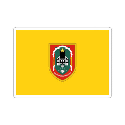 Flag of South Kalimantan Indonesia STICKER Vinyl Die-Cut Decal-3 Inch-The Sticker Space