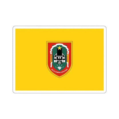 Flag of South Kalimantan Indonesia STICKER Vinyl Die-Cut Decal 3 Inch - The Sticker Space