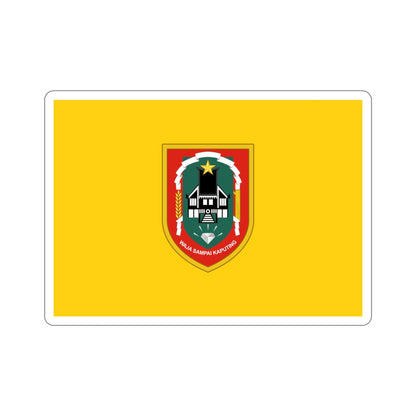 Flag of South Kalimantan Indonesia STICKER Vinyl Die-Cut Decal-4 Inch-The Sticker Space