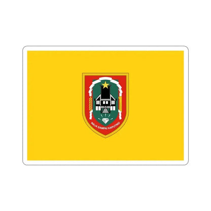 Flag of South Kalimantan Indonesia STICKER Vinyl Die-Cut Decal 4 Inch - The Sticker Space