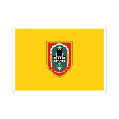 Flag of South Kalimantan Indonesia STICKER Vinyl Die-Cut Decal 4 Inch - The Sticker Space