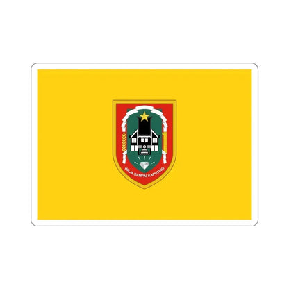 Flag of South Kalimantan Indonesia STICKER Vinyl Die-Cut Decal 5 Inch - The Sticker Space