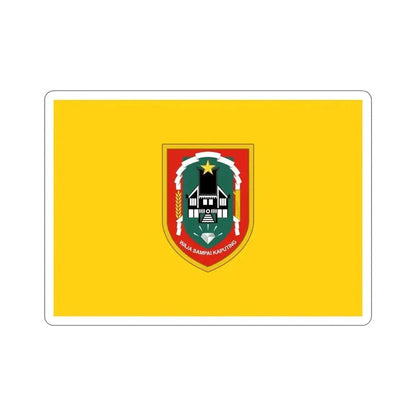 Flag of South Kalimantan Indonesia STICKER Vinyl Die-Cut Decal 6 Inch - The Sticker Space