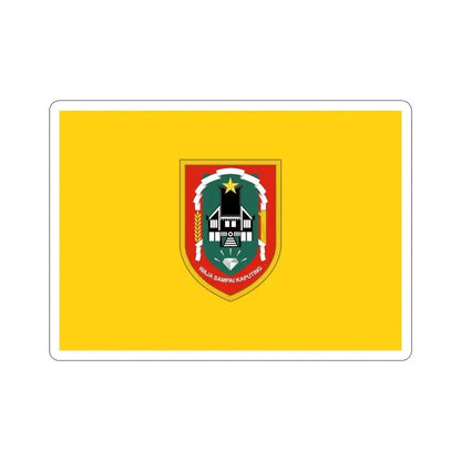 Flag of South Kalimantan Indonesia STICKER Vinyl Die-Cut Decal 6 Inch - The Sticker Space