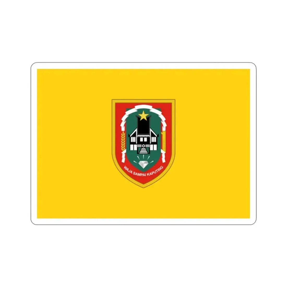 Flag of South Kalimantan Indonesia STICKER Vinyl Die-Cut Decal - The Sticker Space