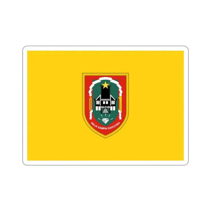Flag of South Kalimantan Indonesia STICKER Vinyl Die-Cut Decal - The Sticker Space